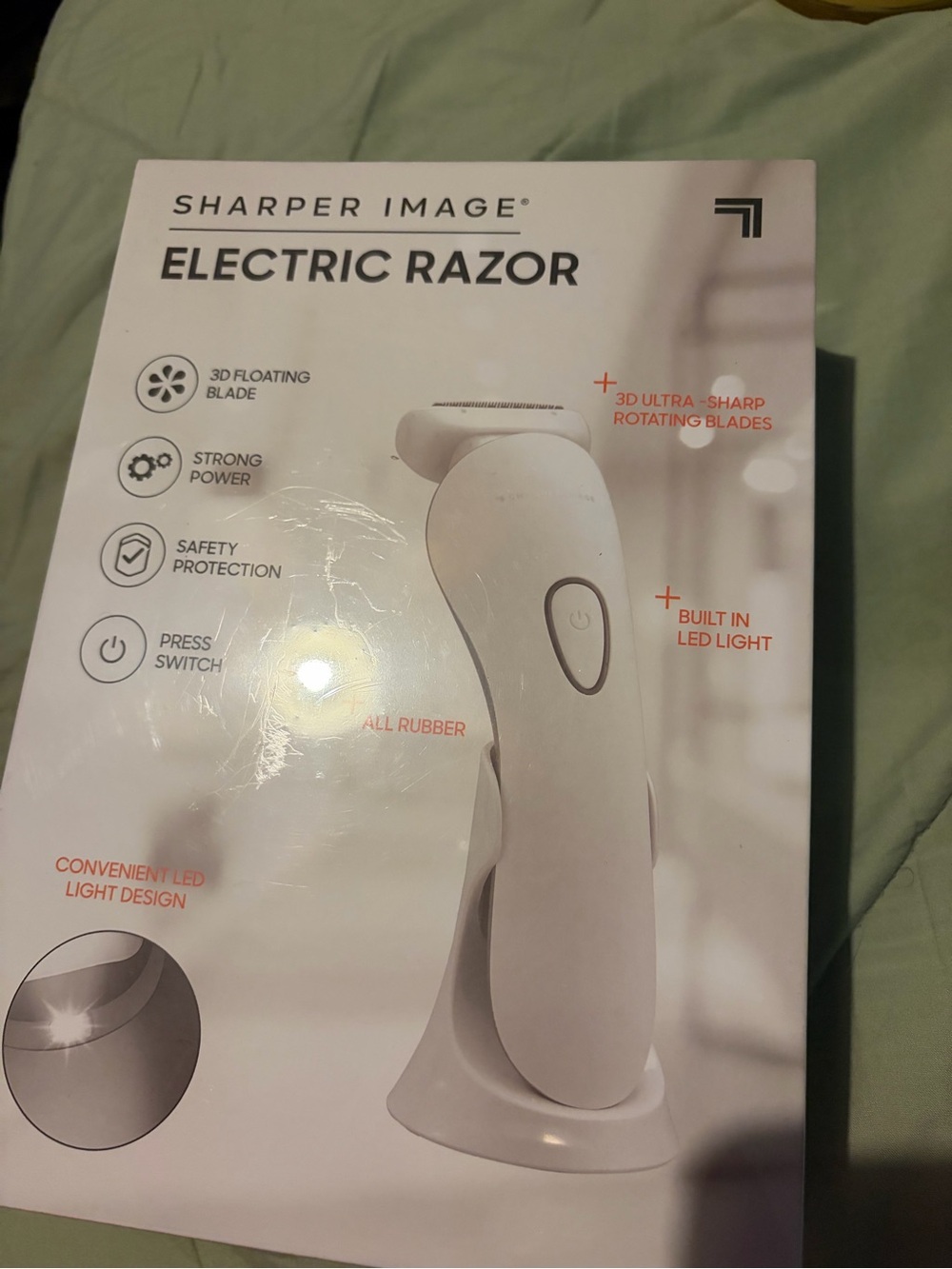 Sharper Image Electric Razor - White